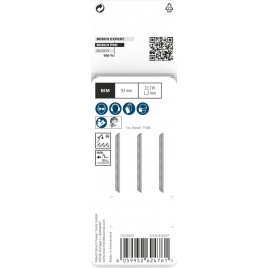 BOSCH Brzeszczot do wyrzynarki PRO Metal medium T121AFC, 92 mm, 3 szt. 2608655105