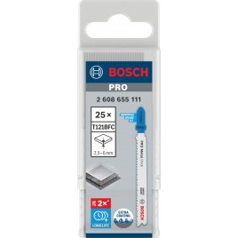 BOSCH Brzeszczot do wyrzynarki PRO Metal thick T121BFC, 92 mm, 25 szt. 2608655111