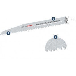BOSCH PRO Multi Material Demolition S1110VF Blade, 1,6 x 22 x 225 mm, 5 szt. 2608657610