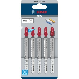 BOSCH Brzeszczot do wyrzynarki PRO Plastics PP clean T102D, 100 mm, 5 szt. 2608667444