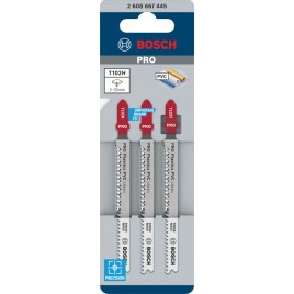 BOSCH Brzeszczot do wyrzynarki PRO Plastics PVC clean T102H 100 mm, 3 szt. 2608667445