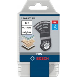 BOSCH Brzeszczot Dual-Tec PRO AYZ 53 BPB, 53 × 40 mm, 10 szt. 2608669116