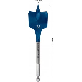 BOSCH EXPERT Self Cut Speed, wiertło łopatkowe 38 × 152 mm 2608900329