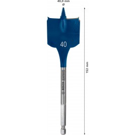 BOSCH EXPERT Self Cut Speed, wiertło łopatkowe 40 × 152 mm 2608900330