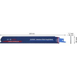 BOSCH Brzeszczot EXPERT 'Medium-Thick Tough Metal' S 1155 HHM, 1 szt. 2608900374