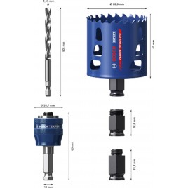 BOSCH Zestaw startowy pił otwornic EXPERT Tough Material 51 x 60 mm 2608900449