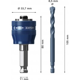 BOSCH Adapter EXPERT Power Change Plus 11 mm, wiertło TCT 8,5 x 105 mm, 2 szt. 2608900526