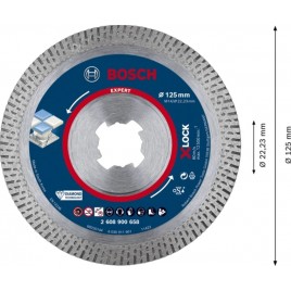 BOSCH Diamentowa tarcza tnąca EXPERT HardCeramic X-LOCK 125x1,4x10 mm 2608900658