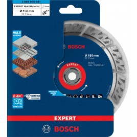 BOSCH Diamentowa tarcza tnąca EXPERT MultiMaterial 150 x 22,23 x 2,4 x 12 mm 2608900661