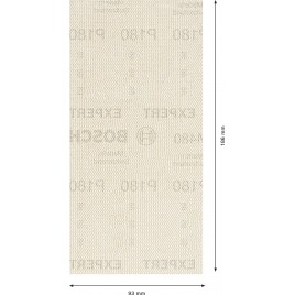 BOSCH Siatka szlifierska EXPERT M480, 93 x 186 mm, G 180, 10 szt. 2608900747