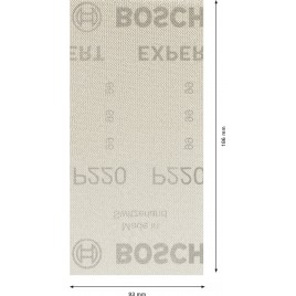 BOSCH Siatka szlifierska EXPERT M480, 93 x 186 mm, G 220, 50 szt. 2608900757