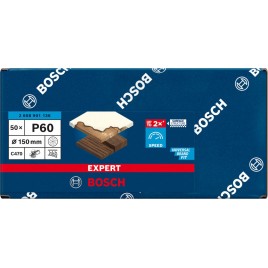 BOSCH Papier ścierny EXPERT C470 z wieloma otworami, 150 mm, G 60, 50 szt. 2608901136