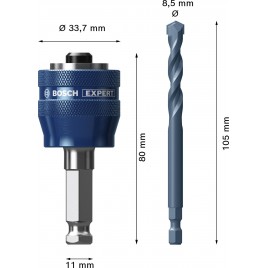 BOSCH EXPERT Power Change Plus z wiertłem prowadzącym, 8,5 × 60×105 mm,2 szt. 2608901965