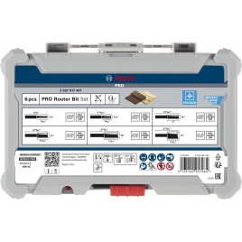 BOSCH Zestaw frezów z prostym trzpieniem 1/4", 6 szt. 2607017467