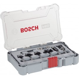 BOSCH Zestaw frezów do wykańczania i wyrównywania, trzpień 1/4", 6 szt. 2607017470