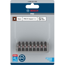 BOSCH Bity PRO R Impact, R1(x2), R2(x4), R3 (x2), 55 mm, 8 szt. 2608521U58