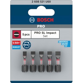 BOSCH Bity PRO SL Impact, SL4.5, SL5.5(x2), SL5.5, SL6.5, 25 mm, 5 szt. 2608521U60