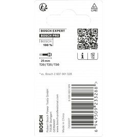 BOSCH Bit PRO T Impact, T20 × 25, T25 × 25, T30 × 25 mm, 3 szt. 2608522479