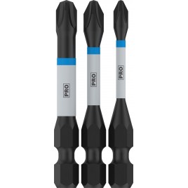 BOSCH Bit PRO PH Impact, PH1 × 55, PH2 × 55, PH3 × 55 mm, 3 szt. 2608522491