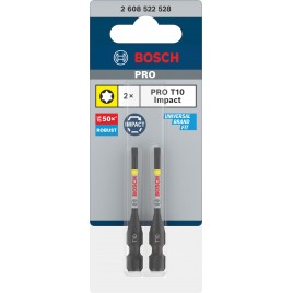 BOSCH Bit PRO Torx Impact, T10, 55 mm, 2 szt. 2608522528