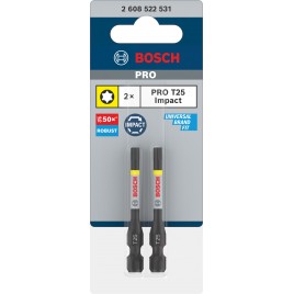 BOSCH Bit PRO Torx Impact, T25, 55 mm, 2 szt. 2608522531