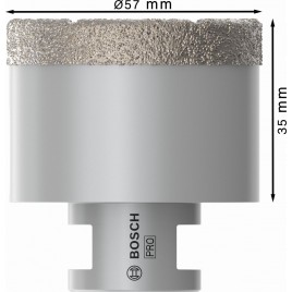 BOSCH Koronka wiertnicza PRO Ceramic dry, 57 × 35 × 22,23 mm 2608587127