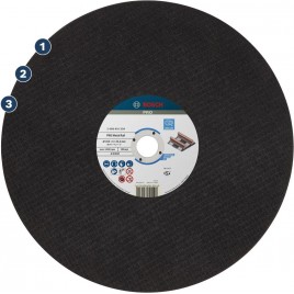 BOSCH Tarcza tnąca PRO Rail Cutting Disc, 355 x 4 x 25,4 mm 2608601339
