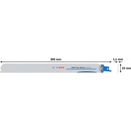 BOSCH Brzeszczot do precyzyjnego cięcia cienkiego metalu PRO Thin Metal precise S1237EAF