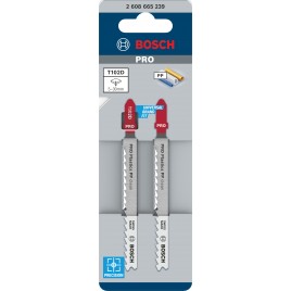 BOSCH Brzeszczot do wyrzynarki PRO Plastics PP clean T102D, 100 mm, 2 szt. 2608665239