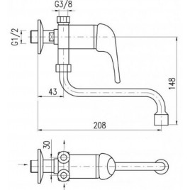 CLAGE SME Jednouchwytowa armatura 1100-04150