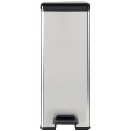 CURVER SLIM BIN 40L Kosz na śmieci 25 x 39,3 x 60,7 cm srebrny 02340-582