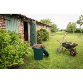 KETER 90L Pojemnik na odpady, 49 x 49 x 58 cm, zielony 17187521