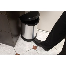 CURVER DECO BIN 15L Kosz na śmieci 30,3 x 26,8 x 44,8 cm srebrny 02120-582