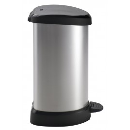 CURVER DECO BIN 15L Kosz na śmieci 30,3 x 26,8 x 44,8 cm srebrny 02120-582