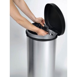 CURVER DECO BIN 40L Kosz na śmieci 30,9 x 34,9 x 69,7 cm srebrny 02150-582