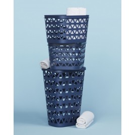 CURVER OCEANA 55L Kosz na bieliznę 42,6 × 34,5 × 60,1 cm, niebieski 00520-Z99