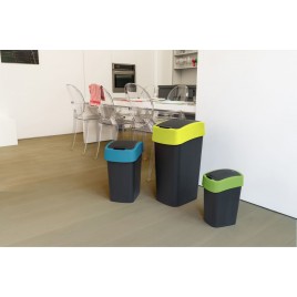 CURVER FLIP BIN 25L Kosz na śmieci 47 x 26 x 34 cm czarny/żółty 02171-E64