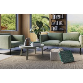 CURVER DECO STOCKHOLM L Pojemnik 39,5 x 29,5 x 24 cm zielone liście 04711-Y89