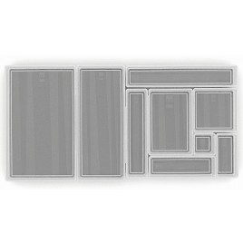 KIS SISTEMO 1 Pojemnik 7,5 x 7,5 x 5 cm transparentny/szary 10010-A94