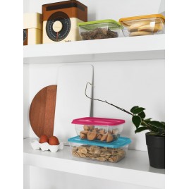 CURVER VEDO Zestaw pojemników na żywność 3x1L, 20x14x6cm, jasnoniebieski 03505-051