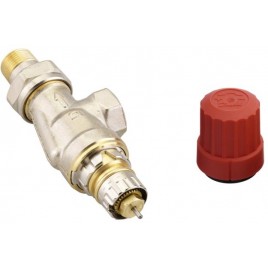Danfoss RA-N10 zawór grzejnikowy z wbudowaną nastawą wstępną, 3/8",kątowy poziomy 013G0151