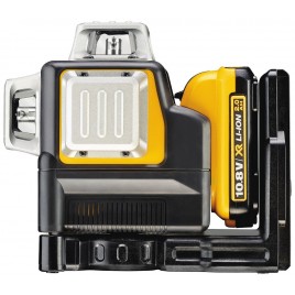 DeWALT DCE089D1R Laser samopoziomujący 3x360 czerwony (1x2,0Ah/10,8V 30/60m)