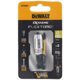 DeWALT DT70536T-QZ Bity wkrętakowe 2× PH2 57 mm + uchwyt magnetyczny