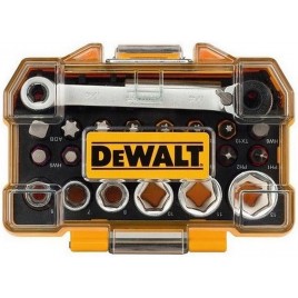 DeWALT DT71516 Zestaw mieszany Uchwyt grzechotkowy + 23 akcesoria