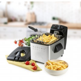 DOMO Frytownica ze stali nierdzewnej 3 litry, 2000W DO464FR