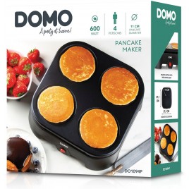 DOMO Elektryczna patelnia do 4 placuszków 600 W DO1094P