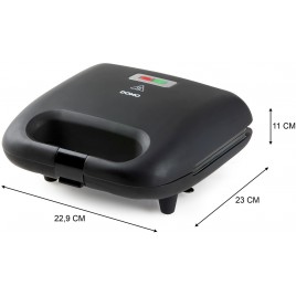 DOMO Opiekacz 2w1, matowa czerń DO1124C