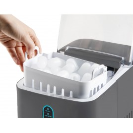 DOMO Wytwornica lodu z kompresorem 120 W, 1 l, szara DO1132IB