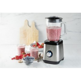 DOMO Blender stołowy ze szklanym dzbankiem 1,5 l, 1000 W, DO1133BL