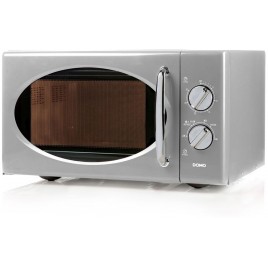 DOMO mikrofalowa w stylu retro (900W/25 L) szara DO3025